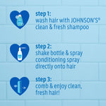Johnson's Kids Clean & Fresh Children's Shampoo & Body Wash, Tear-Free, Paraben-, Sulfate- & Dye-Free, Hypoallergenic & Gentle on Toddlers' & Kids' Developing Hair, FreshBoost Scent, 13.6 fl. oz