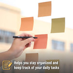 Mr. Pen- Sticky Notes, 3"x3", 12 Pads, 600 Sheets, Autumn Earth, Sticky Notes Bulk, Self-Stick Note Pads, Perfect for Office, School, Home, Study & Organization