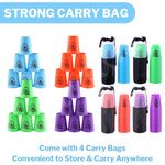Lancisism 48Pcs Quick Stacking Cups Set, BPA-Free Material Sports Training Stacking Cup Game, Classic Family Game for Teens Adults Idea (12 Blue & 12 Green & 12 Purple & 12 Red)