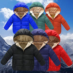 Baby Girls Boys' Winter Fleece Jackets With Hooded Toddler Cotton Dress Warm Lined Coat Outer Clothing