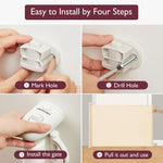 Momcozy Retractable Baby Gate, 33" Tall, Extends up to 55" Wide, Child Safety Baby Gates for Stairs, Doorways, Hallways, Indoor, Outdoor