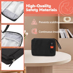 USB Baby Wipe Warmer, Portable Car Wipes Heater Warmer with 30°C to 60°C Adjustable Heating Temperature, Up to 80Pcs Wipes Capacity, for Home, Travel, Camping