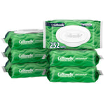 Multiple packages of Cottonelle flushable wipes on a white background