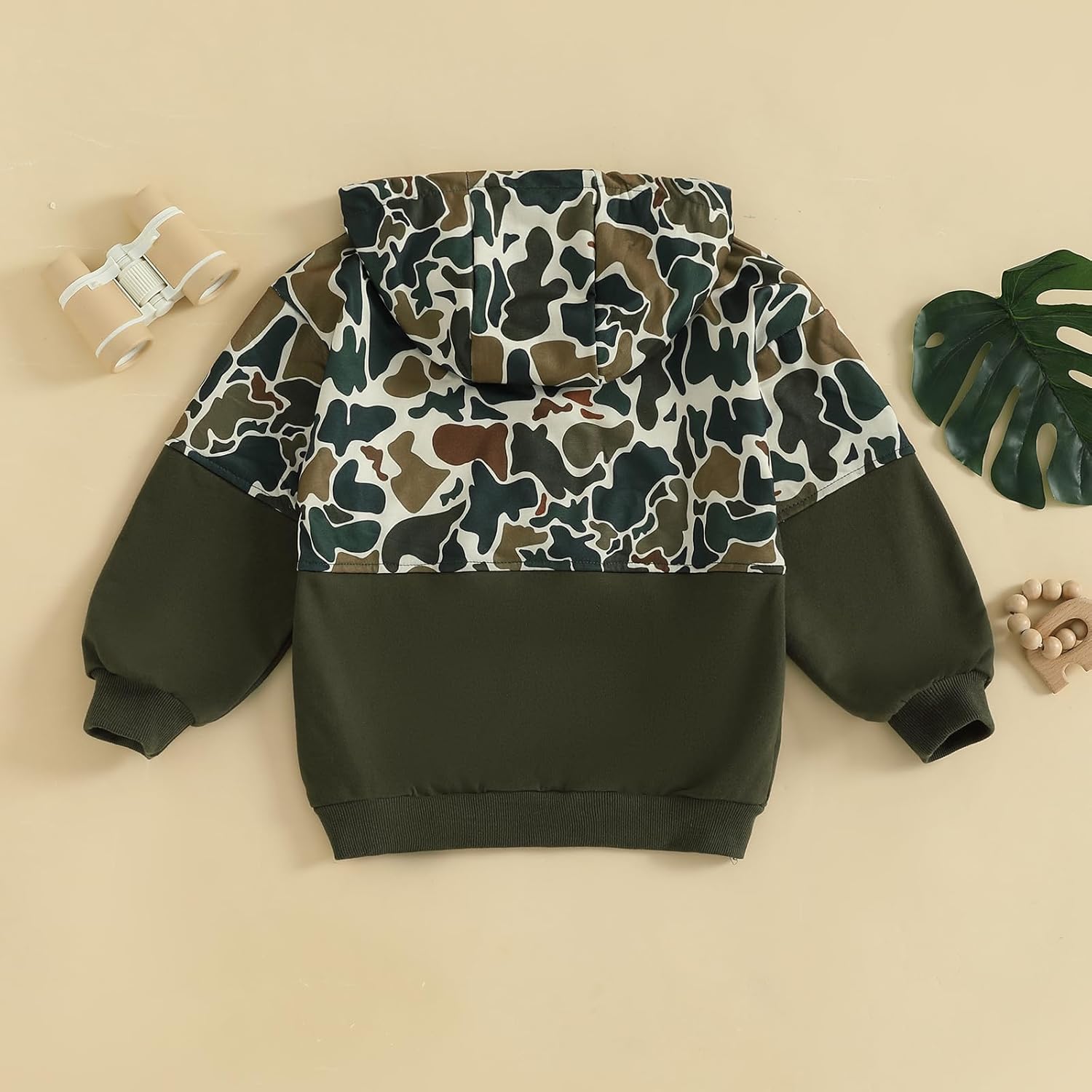 Fernvia Toddler Baby Boy Clothes Camouflage Half Zip-up Long Sleeve Hoodies Sweatshirt Casual Pullover for Kids boys