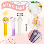 Pipigaty 10 Pack Kawaii Pens Squishies - Easter Basket Stuffers, Gel Ink Animals Fun Pen, Fun Pens for Kids, Squishies & Cute Pen for for Kid Students School Office, Easter Basket Stuffers for Kids