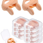 7 Pieces Swimming Nose Clip Silicone Nose Plug Protector with Elastic Rope for Kids and Adults Swimming Using