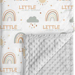 Floral Baby Blankets for Girls - Super Soft Nursery Minky Blanket, Newborn Baby Blanket with Double Layer Dotted Backing, Pink Lightweight Bed Throw Blanket, 30 x 40 Inch