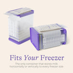 Lansinoh Breastmilk Storage Container with Quick-Freeze Tray, Stores up to 10 Breast Milk Bags, Made Without BPA/BPS, Freeze Bags Vertically and Horizontally, Includes 5 Milk Bags