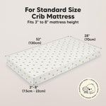 KeaBabies 2-Pack Baby Crib Sheets for Boys, Girls - 52x28 Viscose Derived from Bamboo Toddler Bed Sheets Neutral, Fitted Crib Mattress Cover for Standard Baby Bedding, Soft & Cozy(Nibbles/Bruce)