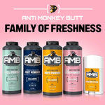 Anti Monkey Butt Body Powder for Women - Talc-Free, Anti-Chafing, Odor Control, & Sweat-Absorbing Powder for Foot, Inner Thighs, & Full Body - with Calamine - Hypoallergenic Formula - 8 oz - 2-Pack