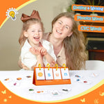 Alened Phonics Flash Cards for Kids 3-8, Sight Words Flash Cards for Kindergarten 1st 2nd 3rd Grade, CVC CVCC CCVC Word Builder, Homeschool & Classroom Phonics Learning Supplies