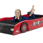 Delta Children Grand Prix Race Car Toddler-to-Twin Bed, Red