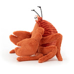 Jellycat Crispin Crab Stuffed Animal, Medium 8 inches - Ocean & Sea Plush Toy - Classic Children's Gift