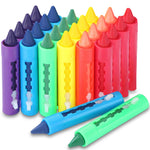 Epakh 24 Pieces Washable Crayons for Toddlers and Kids Easy Clean Colorful Crayons Shower Markers Toys Paint Art Supplies