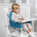 Regalo My Chair 2-in-1 Baby High Chair & Portable Travel Booster Seat, High Chair for Babies & Toddlers, Booster Seat for Kitchen Chair, Oversized Tray with Cup Holder, Aqua