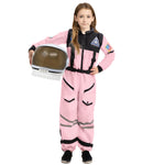Spooktacular Creations Pink Astronaut Costume with Helmet, Space Suit for Toddler with Movable Visor, Kids Astronaut Halloween Costume for Girls Cosplay, Party Favor Supplies (Small, 5-7 yrs)