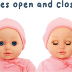 Baby Born My First Baby Annabell - Blue Eyes: Realistic Soft-Bodied Doll for Kids Ages 1 & Up, Eyes Open & Close, Doll with Bottle