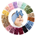 doboi 4 Inch 20pcs Baby Headbands Baby Girl Hair Bows Infant Newborn Toddler Baby Bows and Nylon Headbands Bows for Baby Girls Hair Accessories