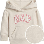 GAP Baby Girls' Playtime Favorites Logo Pullover Hoodie Hooded Sweatshirt