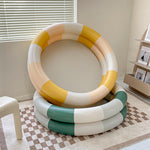 Inflatable Pool Baby Retro Blow Up Swimming Pool Family Cute Thickened Water Pool (Green Stripe)