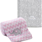 CREVENT 30''X40'' Cute Cozy Fluffy Warm Baby Blanket for Boys Infants Toddlers' Bedding Crib Cot Stroller, Baby Shower Birthday Newborn's Gift - Grey Cloud