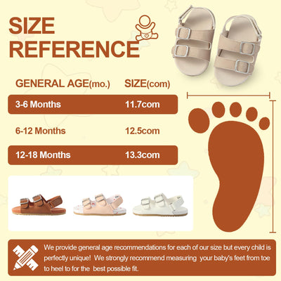 CYXUYJH Baby Boys Girls Infant Summer Sandals Open-Toe Outdoor Anti-Slip Rubber Soft Sole Newborn Toddler First Walker Shoes