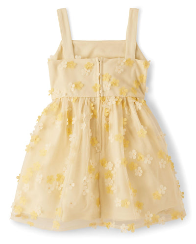 The Children's Place,Girls,Dressy Dress, Short SleeveVanilla Wafer,6