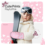 SAGA SPORTS Waterproof Toddler Mittens for Boys & Girls – Warm Fleece Baby Winter Gloves, Toddler Snow Gloves for Kids Ages 6–24 Months & 2–4 Years, Soft Windproof Infant Mittens for Cold Weather