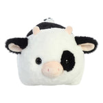 Aurora® Adorable Spudsters™ Tutie Cow Stuffed Animal - Round Shape Makes for Comforting Cuddles - Perfect for Kids All Ages and Animal Loving Adults - White 10 Inches