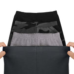 GLASH Kids Boys Cotton Pants, 4 Pack 4T Toddler Sweatpants Black/Camo/Heather Grey/Iron Grey