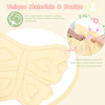 2PM SPORTS Pink Butterfly Theme Baby Play Mat, Tummy Time Play Mat for Infant Newborn, Baby Play Gyms & Playmats for Girl 0-6 6-12 Months, Activity Gym 5 Detachable Toys，Gimnasio para Bebes 0-12 Meses