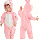 MICHLEY Unisex Baby Animal Costume Winter Autumn Hooded Romper Halloween Cosplay Jumpsuit Outfits