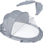 Orzbow Foldable Baby Mosquito Net for Bed with Blackout Canopy, Portable Crib Net Cover Tent for Cots, Playards and Playpen, 0-3 Years Kids Travel & Sleep Mosquito Mesh Cover, Dark Gray