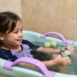 Ginbear Silicone Baby Bath Toys, Non-Toxic Mold Free Infant Squirty Bathtub Toys for Toddlers 6 Months+, Pack of 4 (Marine)