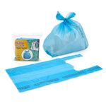 Nuby Diaper Disposal Bags for Baby - (6-Pack) 50 Count Disposable Bags - Fresh Baby Powder Scent - Blue