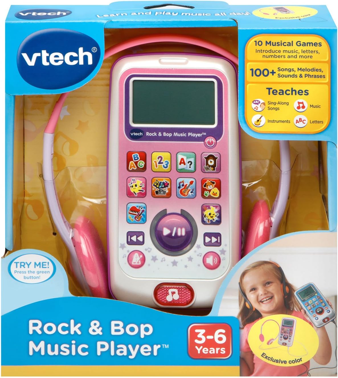 VTech Rock and Bop Music Player, Pink