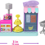Barbie Mini Land DreamHouse & 3 Playsets with 4 1.5-Inch Dolls, Doll House Furniture & Accessories, Includes Pet Boutique, Hair Salon, & Supermarket