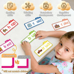 Word Family Build Book, 40 Read & Rhyme Flip Activity Books, Learn to Read Phonics Flash Cards for Preschool/Kindergarten, 1st-3rd Grade Kids, Ages 4-8 Homeschool Educational Learning Tools