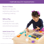Melissa & Doug Clay Play Activity Set - with Sculpting Tools and 8 Tubs of Modeling Dough
