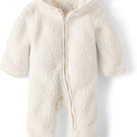 The Children's Place Unisex-Baby And Newborn Fleece Hoodie Zip-front Snowsuit Bunting