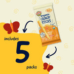 Earth's Best Organic Baby Food, Dissolvable Teething Snack for Babies 6 Months and Older, Cheddar Cheese Crunchy Sticks, .56 oz Pack (Pack of 5)