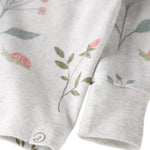 little planet by carter's Baby 2-Piece Pajamas Made with Organic Cotton, Gray Botanical Prints, 12M