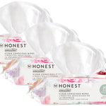 The Honest Company Clean Conscious Multi-Use Wipes | Hypoallergenic + Unscented for Sensitive Skin | Over 99% Water, Compostable, Plant Based, Baby Wipes | Pattern Play, 720 Count