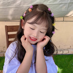 Mini Flower Hair Clips, 100Pcs Colorful Mini Baby Hair Clips, Daisy Flower Clips Pins Hair Barrettes Toddler Hair Accessories for Women Girls Kids Teens