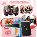 [2 Pack] Genialba LCD Writing Tablet 8.5-Inch Colorful Doodle Board, Toddler Learning Educational Toys Gifts for 3-8 Years Old Girls and Boys, Electronic Drawing Pad for Kids (Pink&Blue)