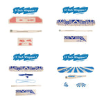PLAYSTEM Balsa Wood Airplane Kit - 4 Pack Model Gliders & Rubber Band Powered Planes | Outdoor Toy Set for Kids | STEM Learning Airplanes | Easy Assembly No Glue Needed