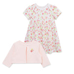 Little Me Clothes for Baby Girls' Strawberry Dress Set with Panty, Pink, 12 Months