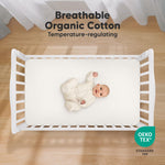 KeaBabies 2-Pack Organic Crib Sheets for Boys, Girls - 52x28 Fitted Crib Mattress Sheet Neutral, Breathable Jersey Cotton Cover for Baby Bed, Toddler Mattress, Soft & Cute Prints (Nordic)