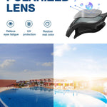 ZIONOR Swim Goggles, Upgraded G1 Polarized Swimming Goggles UV Protection Anti-fog Adjustable Strap for Men Women Adult Indoor or Outdoor (Polarized Smoke Lens)