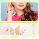 Dowsabel Clay Beads Bracelet Making Kit for Beginner, 5000 Pcs Preppy Polymer Clay Beads with Charms Kit for Jewelry Making, DIY Arts and Crafts Birthday Gifts Toys for Kids Age 6-13